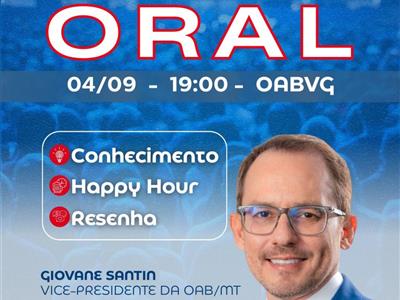 Foto da Notícia: 5ª Subseção promove palestra sobre Sustentação Oral com o vice-presidente da Seccional, Giovane Santin