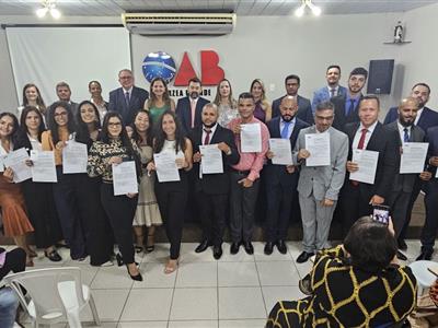 Foto da Notícia: 5ª Subseção da OAB realiza tarde de formação, entrega de Certidões, palestra e happy hour em Várzea Grande